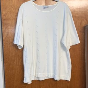 Jantzen Classic floral print tee, size XL